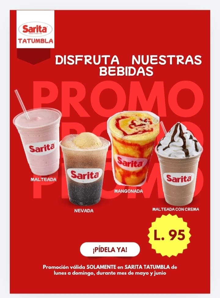 Menú de Sarita — página 1 de 3